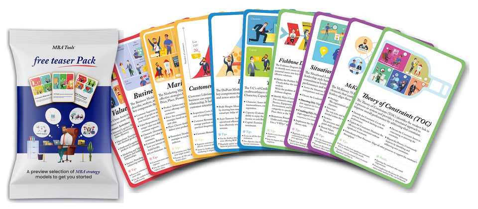 Le pack teaser gratuit avec des cartes de modèles BizDecks en éventail