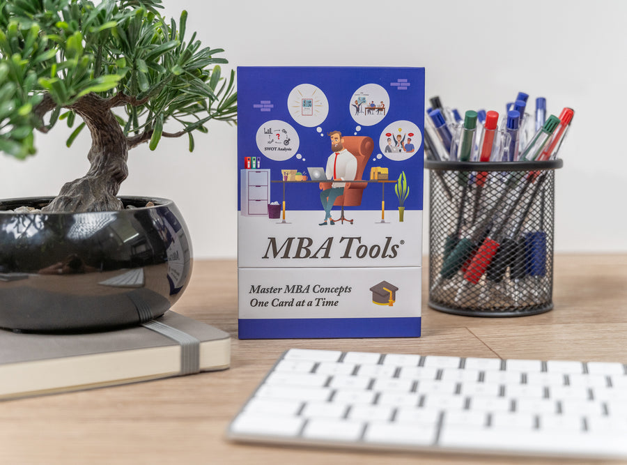 MBA Tools card deck on a desk